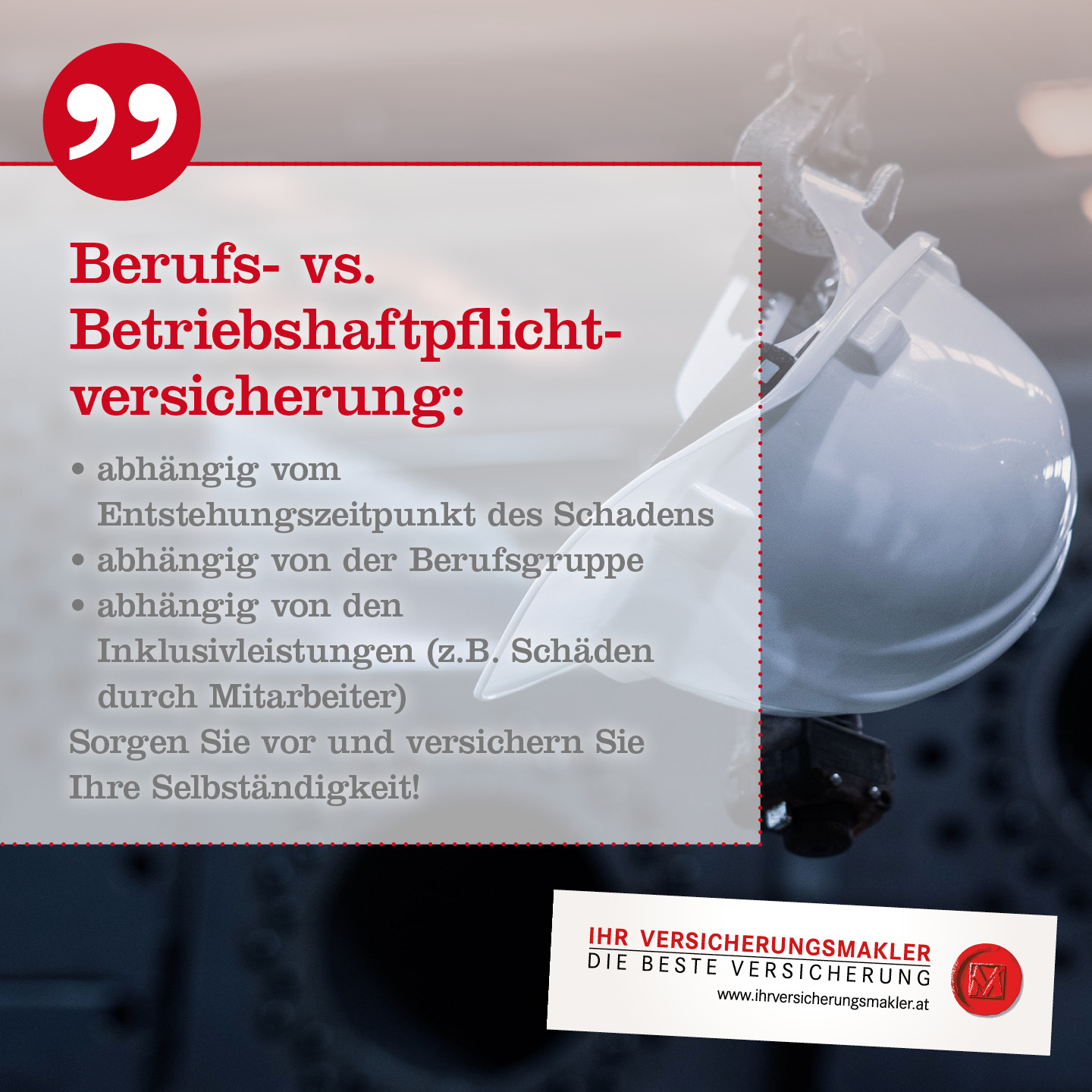 Berufs- vs. Betriebshaftpflichtversicherung